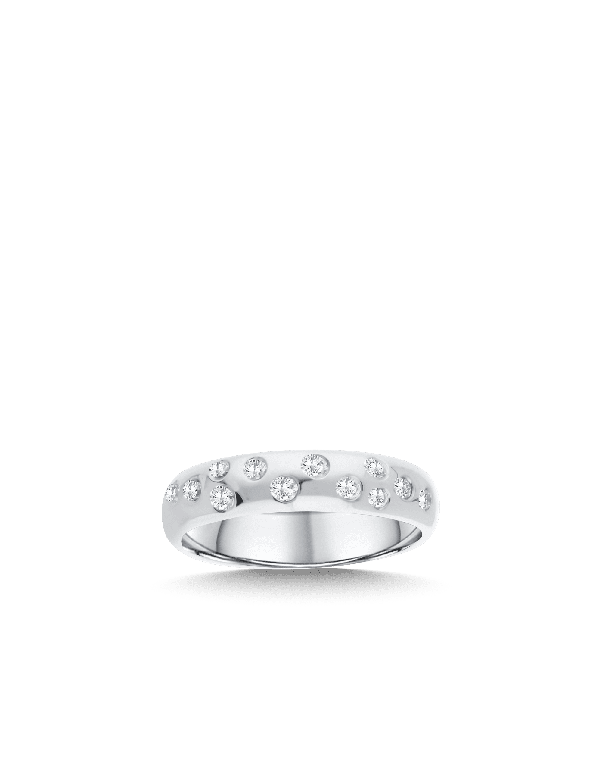 Premium Ring, 585/ Gold mit Diamanten 0,25 Karat W16 Weißgold 14808
